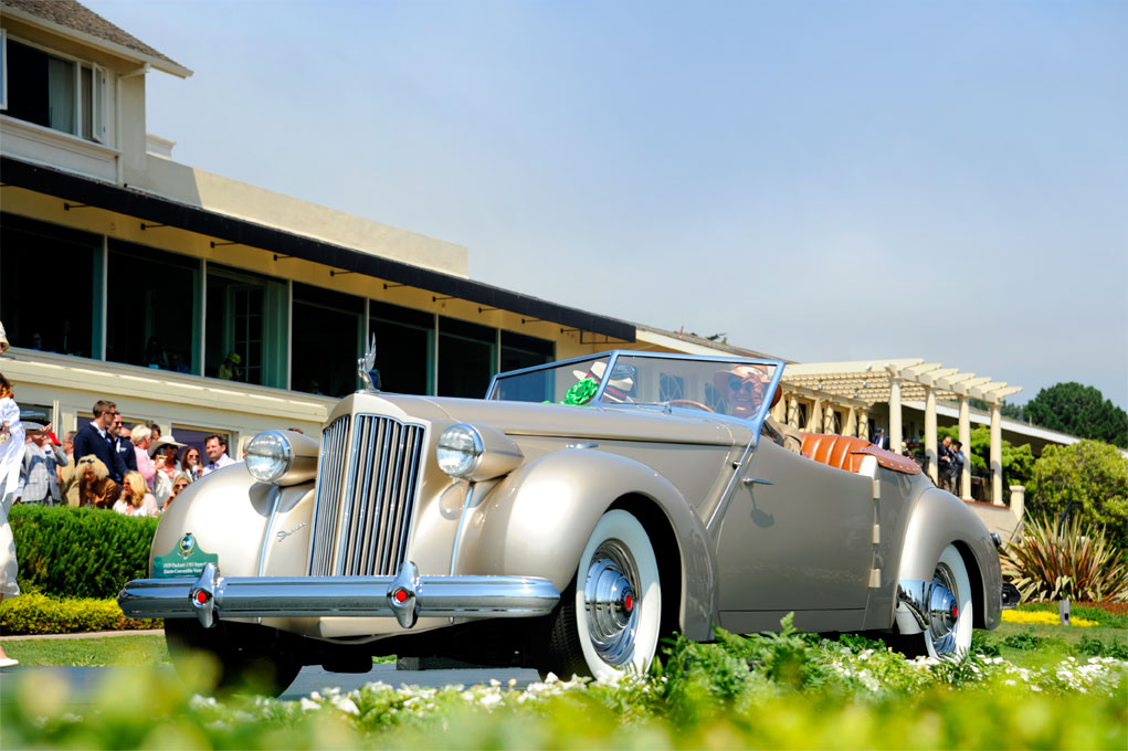 1939 Packard 1703 Super-8 Darrin Convertible Victoria | Pebble Beach Dais | The Milwaukee Masterpiece