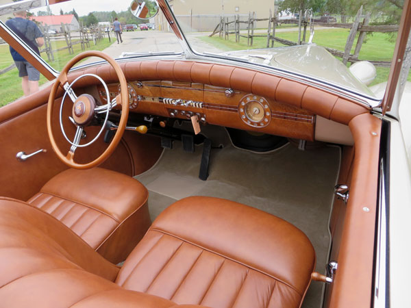 1939 Packard 1703 Super-8 Darrin Convertible Victoria | Interior | The Milwaukee Masterpiece